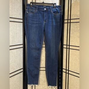 Judy Blue Jeans Womens 11 / 30 Skinny Fit Distressed Blue Denim  Comfort Stretch